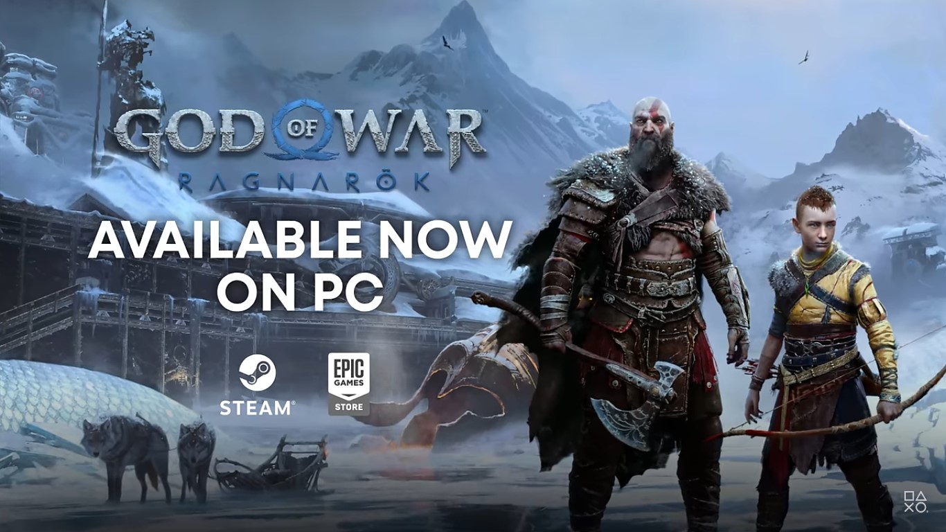 God of War Ragnarök disponível hoje para PC!